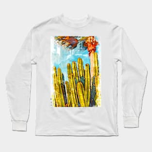 Loads of Cactus Sketch - Cacti Sketch Long Sleeve T-Shirt